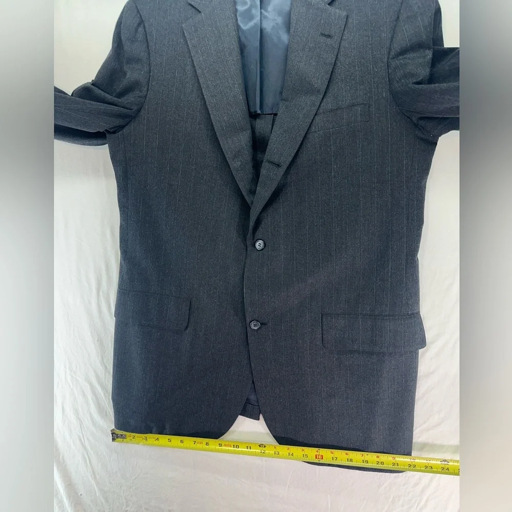 Brooks Brothers Golden Fleece Mens Blazer Suit Jacket Size 43XL‎ Pin Gray Stripe